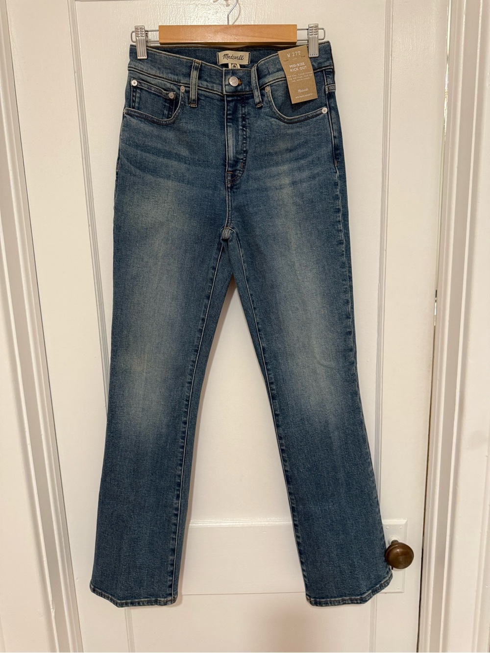 Madewell High-Rise Kick Out Jeans in Medium Blue